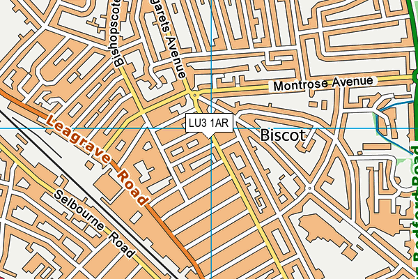 LU3 1AR map - OS VectorMap District (Ordnance Survey)