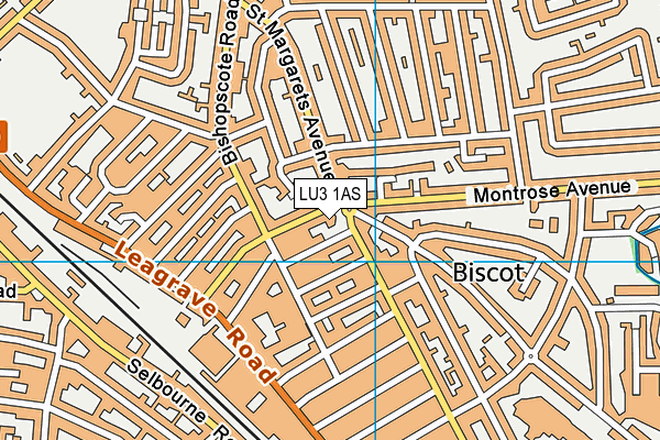 LU3 1AS map - OS VectorMap District (Ordnance Survey)