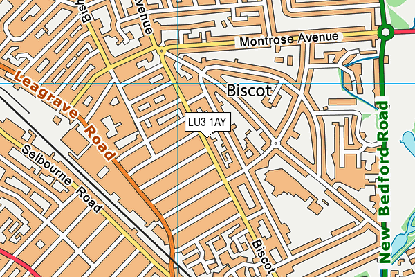 LU3 1AY map - OS VectorMap District (Ordnance Survey)