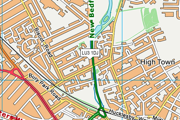 LU3 1DJ map - OS VectorMap District (Ordnance Survey)