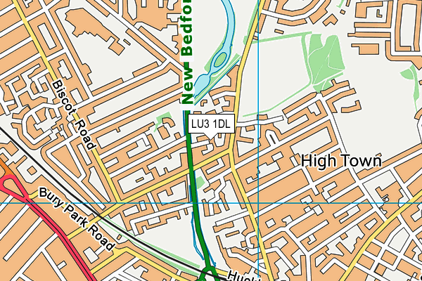 LU3 1DL map - OS VectorMap District (Ordnance Survey)