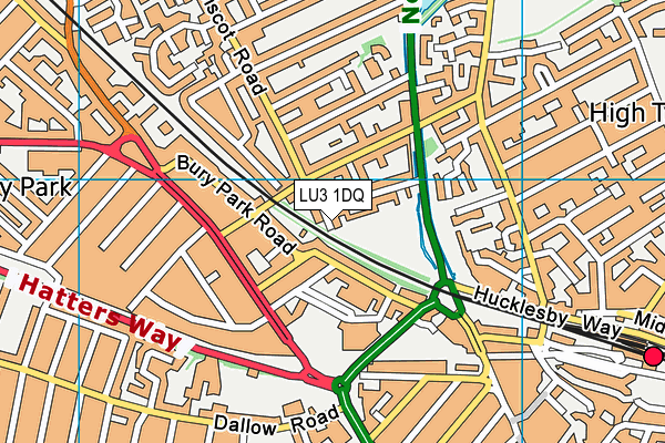 LU3 1DQ map - OS VectorMap District (Ordnance Survey)