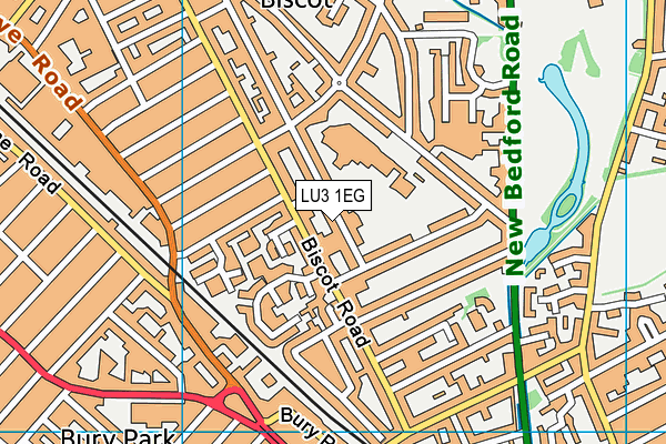 LU3 1EG map - OS VectorMap District (Ordnance Survey)