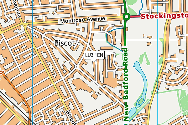 LU3 1EN map - OS VectorMap District (Ordnance Survey)