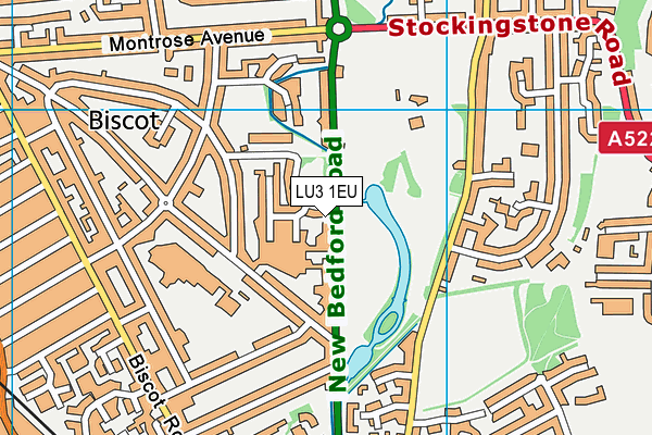 LU3 1EU map - OS VectorMap District (Ordnance Survey)