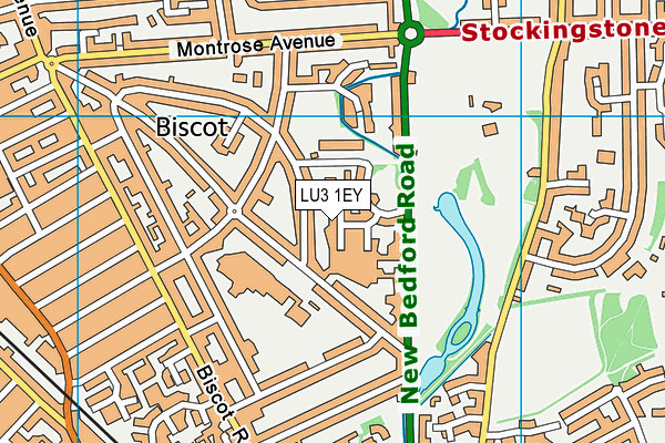 LU3 1EY map - OS VectorMap District (Ordnance Survey)
