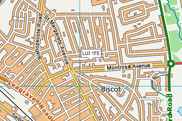 LU3 1FE map - OS VectorMap District (Ordnance Survey)