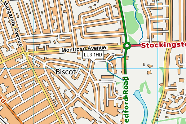 LU3 1HD map - OS VectorMap District (Ordnance Survey)