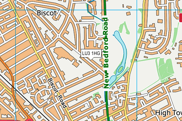 LU3 1HG map - OS VectorMap District (Ordnance Survey)