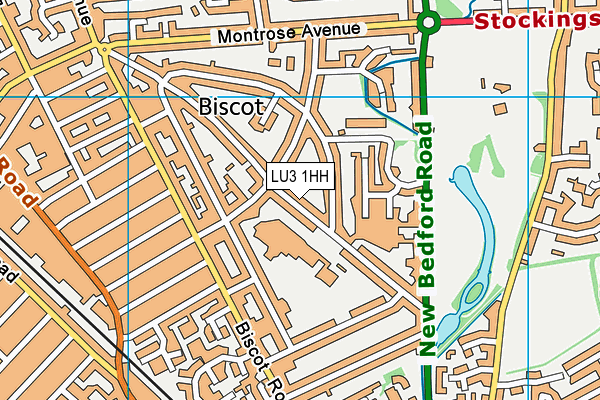 LU3 1HH map - OS VectorMap District (Ordnance Survey)