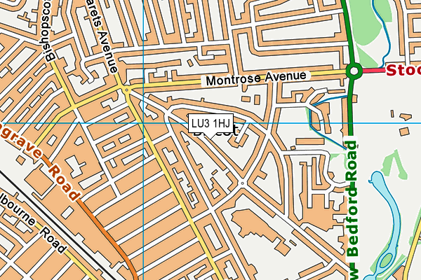 LU3 1HJ map - OS VectorMap District (Ordnance Survey)