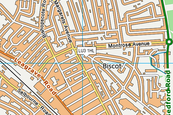 LU3 1HL map - OS VectorMap District (Ordnance Survey)