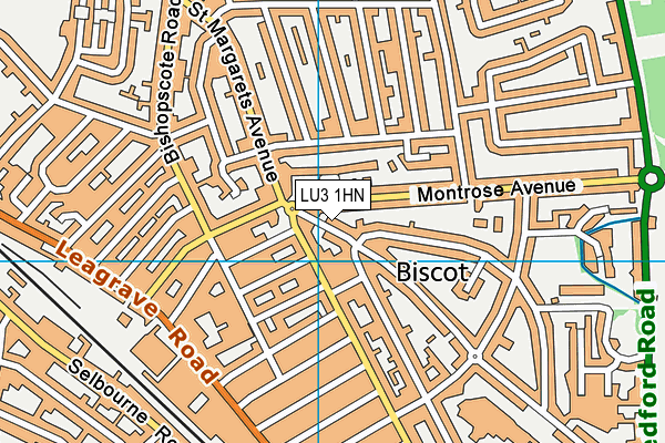 LU3 1HN map - OS VectorMap District (Ordnance Survey)