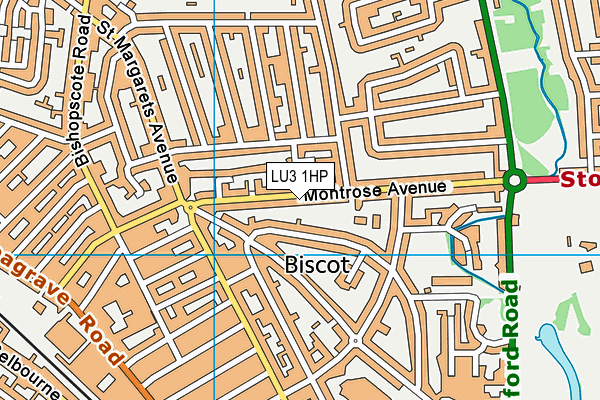 LU3 1HP map - OS VectorMap District (Ordnance Survey)