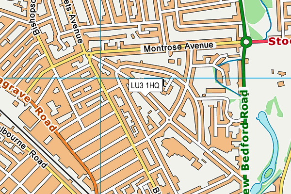 LU3 1HQ map - OS VectorMap District (Ordnance Survey)