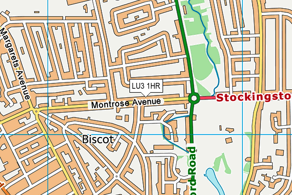 LU3 1HR map - OS VectorMap District (Ordnance Survey)