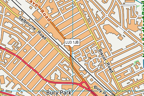 LU3 1JB map - OS VectorMap District (Ordnance Survey)