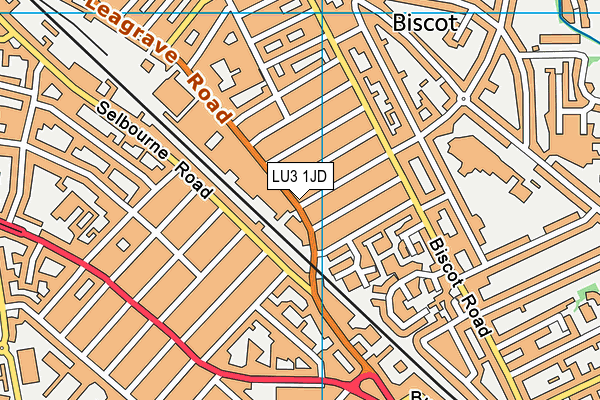 LU3 1JD map - OS VectorMap District (Ordnance Survey)