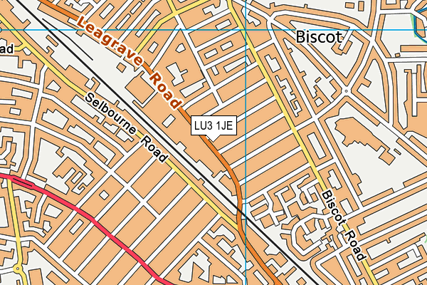 LU3 1JE map - OS VectorMap District (Ordnance Survey)