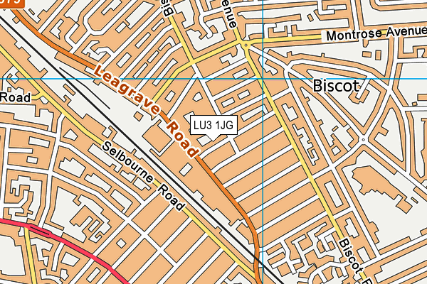 LU3 1JG map - OS VectorMap District (Ordnance Survey)