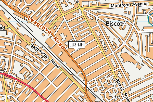 LU3 1JH map - OS VectorMap District (Ordnance Survey)