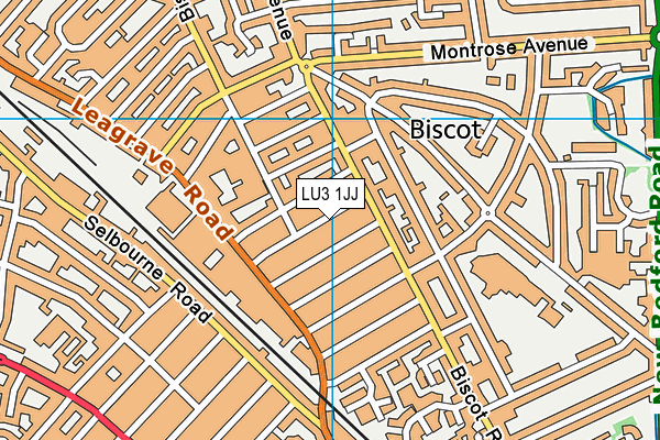 LU3 1JJ map - OS VectorMap District (Ordnance Survey)