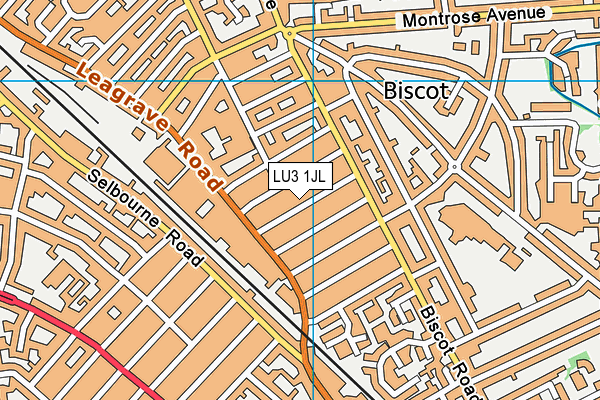 LU3 1JL map - OS VectorMap District (Ordnance Survey)