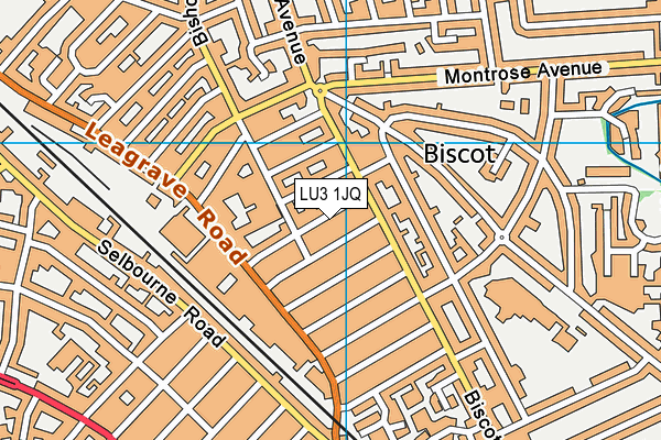 LU3 1JQ map - OS VectorMap District (Ordnance Survey)