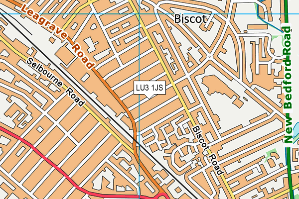 LU3 1JS map - OS VectorMap District (Ordnance Survey)