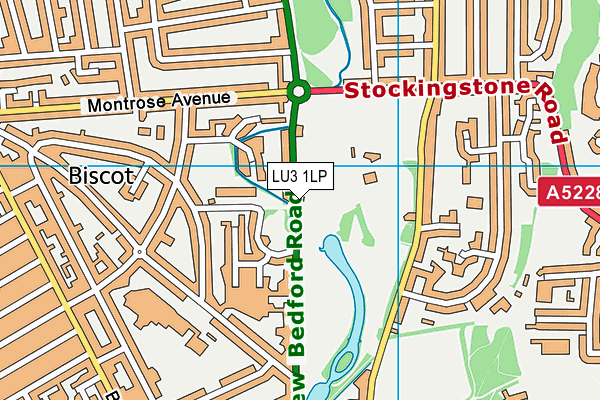 LU3 1LP map - OS VectorMap District (Ordnance Survey)