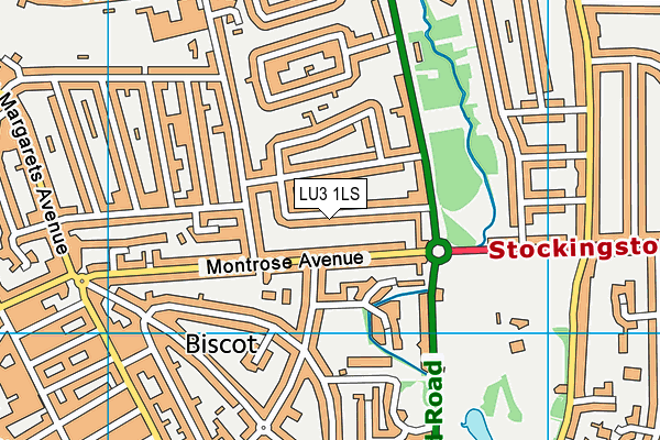 LU3 1LS map - OS VectorMap District (Ordnance Survey)