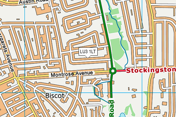 LU3 1LT map - OS VectorMap District (Ordnance Survey)