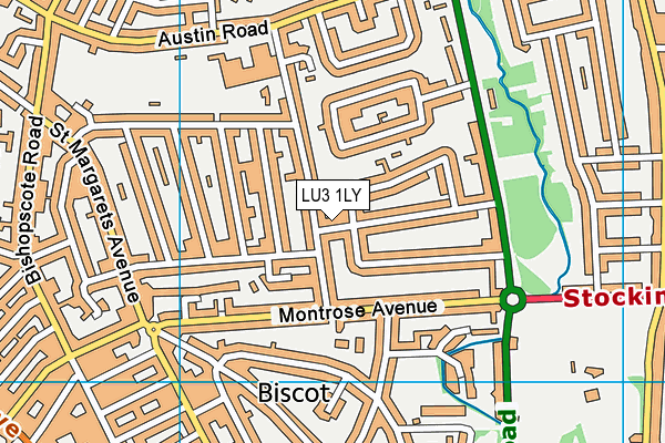 LU3 1LY map - OS VectorMap District (Ordnance Survey)