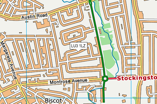LU3 1LZ map - OS VectorMap District (Ordnance Survey)