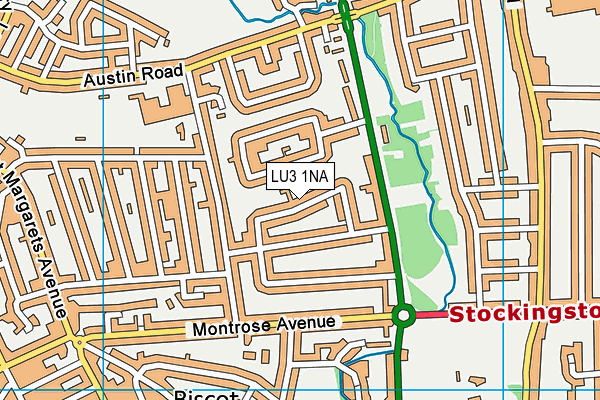 LU3 1NA map - OS VectorMap District (Ordnance Survey)