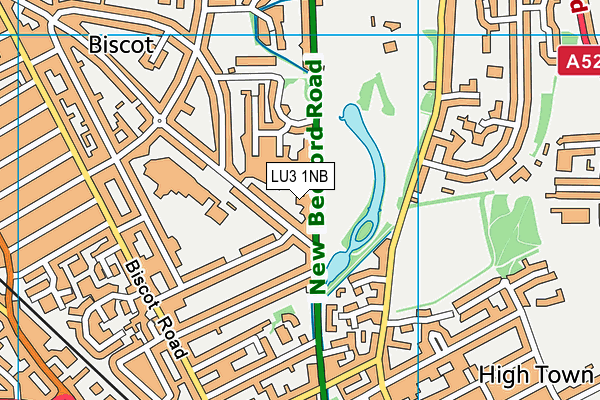 LU3 1NB map - OS VectorMap District (Ordnance Survey)