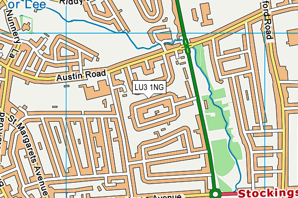 LU3 1NG map - OS VectorMap District (Ordnance Survey)
