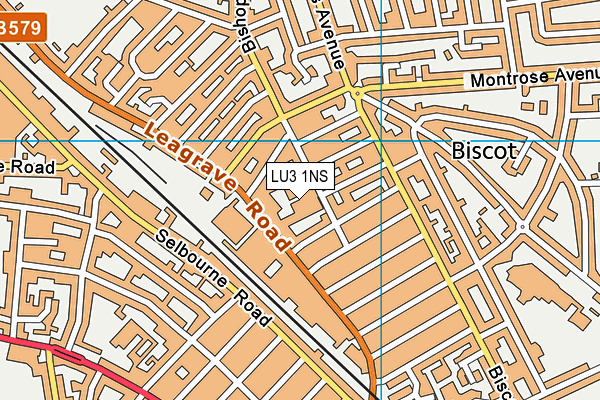 LU3 1NS map - OS VectorMap District (Ordnance Survey)
