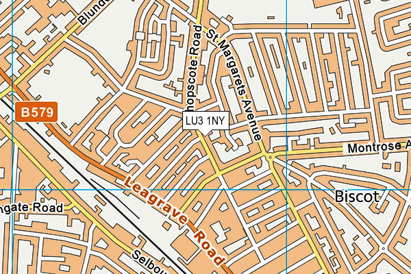 LU3 1NY map - OS VectorMap District (Ordnance Survey)