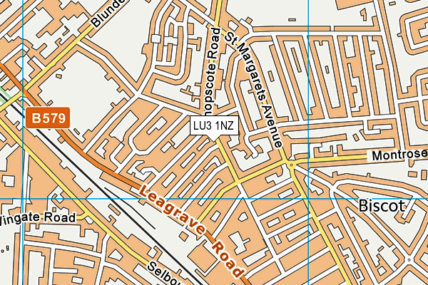 LU3 1NZ map - OS VectorMap District (Ordnance Survey)
