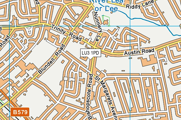 LU3 1PD map - OS VectorMap District (Ordnance Survey)