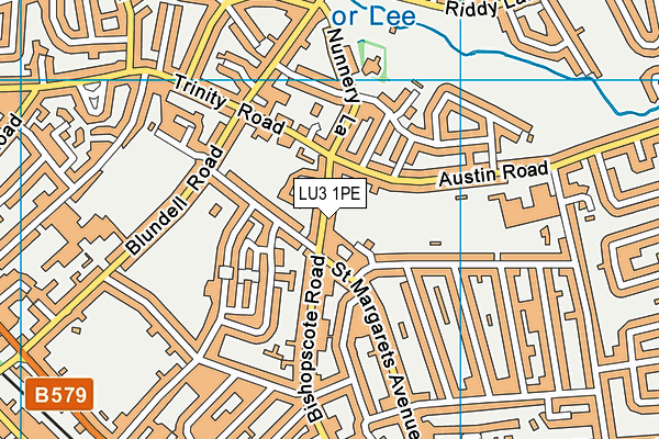 Bishopscote Recreational Ground map (LU3 1PE) - OS VectorMap District (Ordnance Survey)