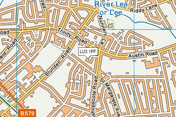 LU3 1PF map - OS VectorMap District (Ordnance Survey)