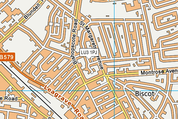 LU3 1PJ map - OS VectorMap District (Ordnance Survey)