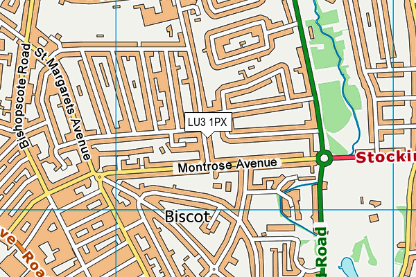 LU3 1PX map - OS VectorMap District (Ordnance Survey)