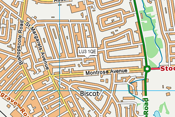 LU3 1QE map - OS VectorMap District (Ordnance Survey)