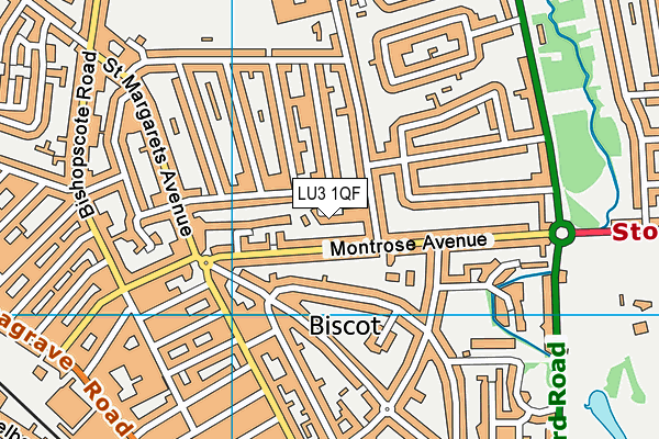 LU3 1QF map - OS VectorMap District (Ordnance Survey)