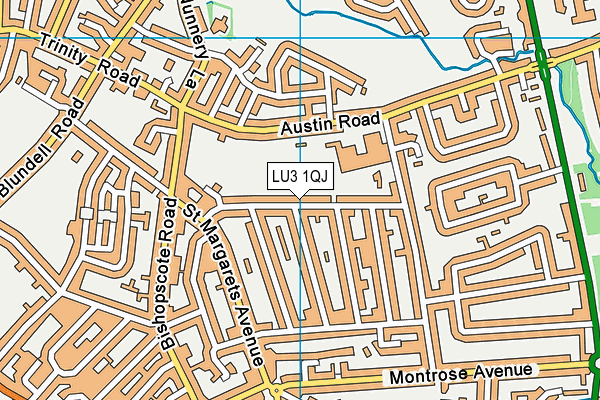 LU3 1QJ map - OS VectorMap District (Ordnance Survey)