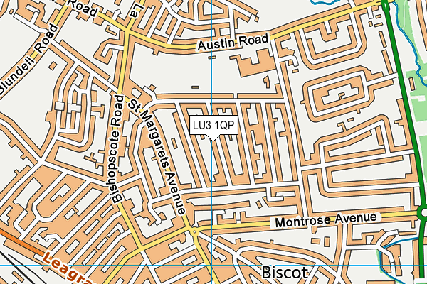 LU3 1QP map - OS VectorMap District (Ordnance Survey)