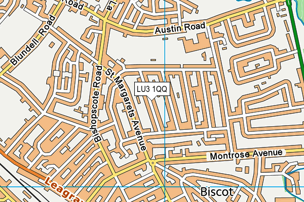 LU3 1QQ map - OS VectorMap District (Ordnance Survey)